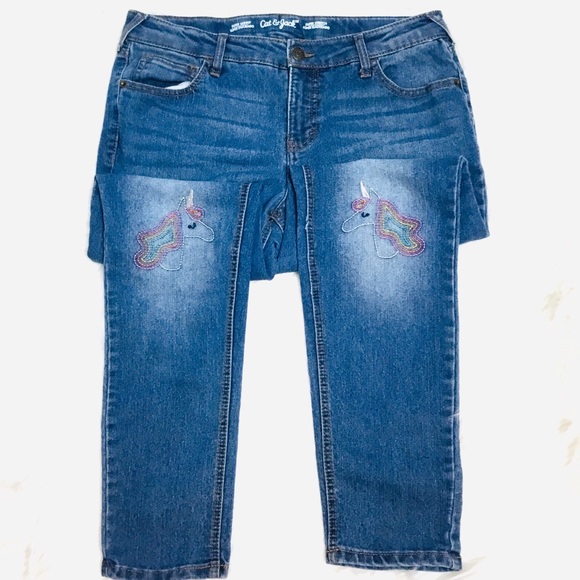 Cat & Jack Jeans Cat Jack Super Skinny Stretch Jeans Unicorn Poshmark